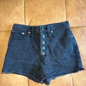 Madewell Women's Black Denim Shorts